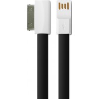 Кабель DF iMAGNET-01 Apple 30-pin iPhone 3G/4/iPad черный