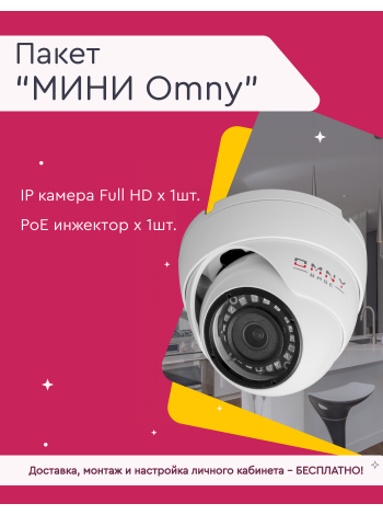 Видеонаблюдение под ключ, пакет «Мини Omny»
