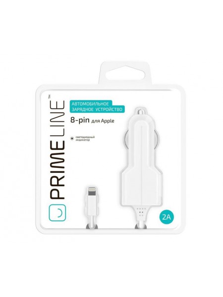 Автомобильное зарядное устройство Prime Line Apple 8-pin iPhone 5/6 1000 mA