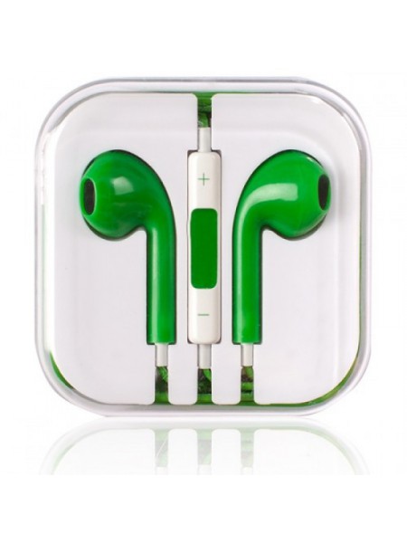 Гарнитура дизайн iPhone 5 зеленая