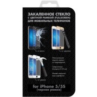 Защитное стекло iColor-02 для Apple iPhone 5/5S Black