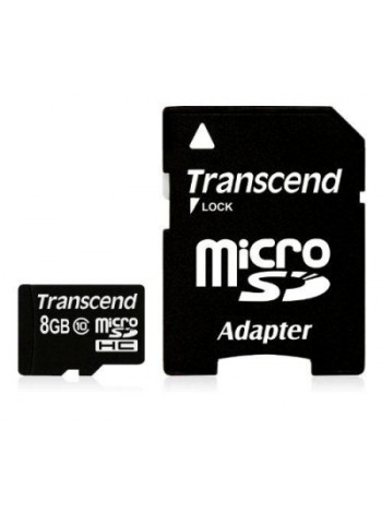 Карта памяти Transcend TS8GUSDC10 microSDHC 8Gb Class10